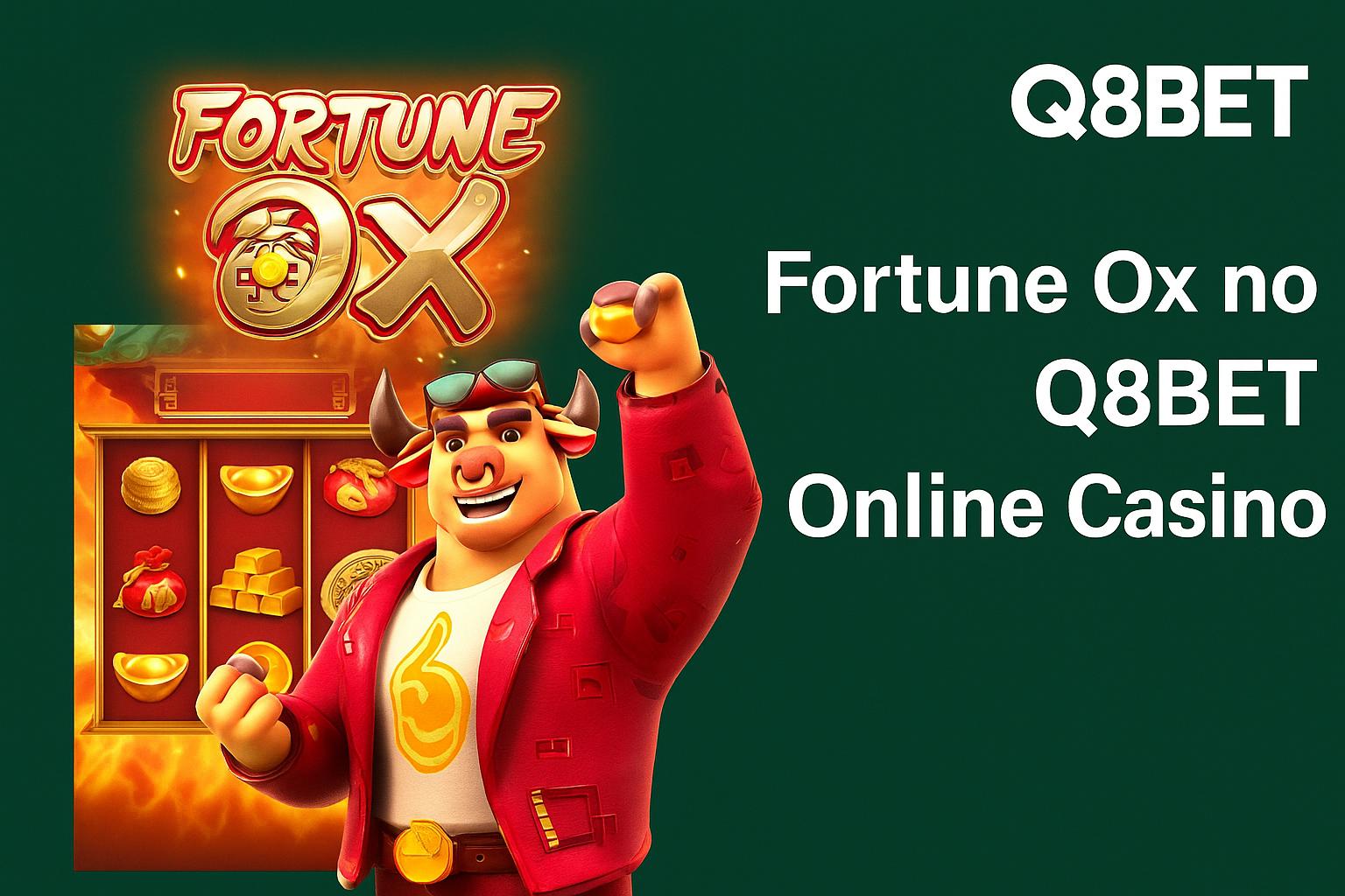 Fortune Ox no Q8BET - Aposte Agora e Reivindique Seus Ganhos